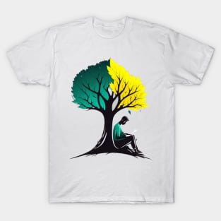 Book Reading under a Tree - Designs for a Green Future T-Shirt